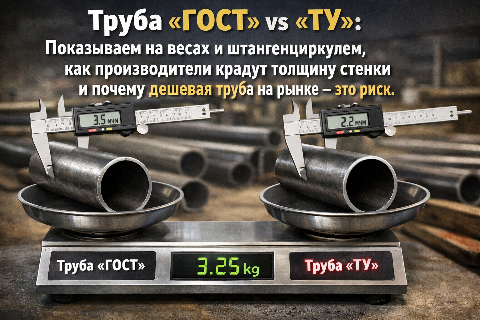 Недорогие трубы «ГОСТ» и «ТУ»: Как не допустить ошибки и защитить свой бюджет от мошенников! Недорогие трубы «ГОСТ» и «ТУ»: Как не допустить ошибки и защитить свой бюджет от мошенников!