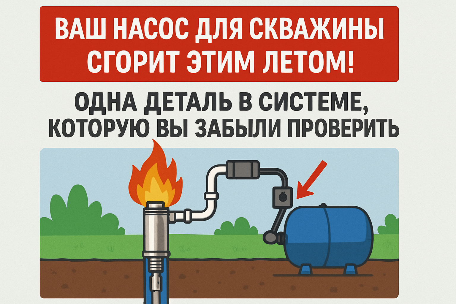 Как избежать сгорания насоса для скважины этим летом: проверьте эту одну деталь! Как избежать сгорания насоса для скважины этим летом: проверьте эту одну деталь!