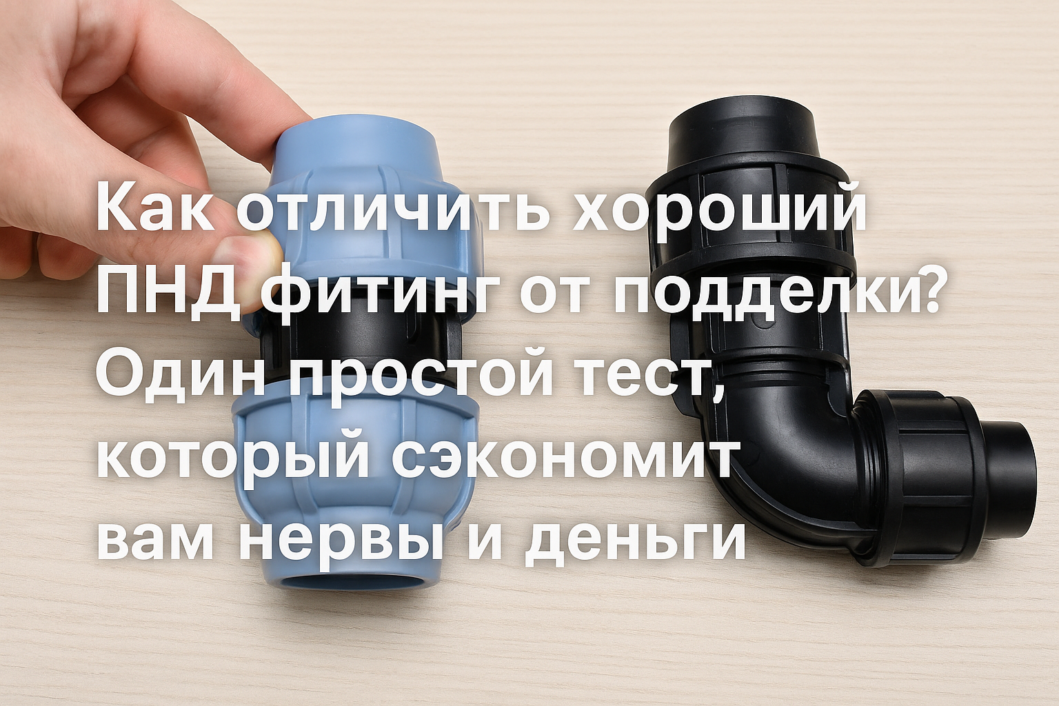 Лучший способ распознать подделку: 1 тест, который поможет выбрать качественный ПНД фитинг и сэкономить деньги Лучший способ распознать подделку: 1 тест, который поможет выбрать качественный ПНД фитинг и сэкономить деньги