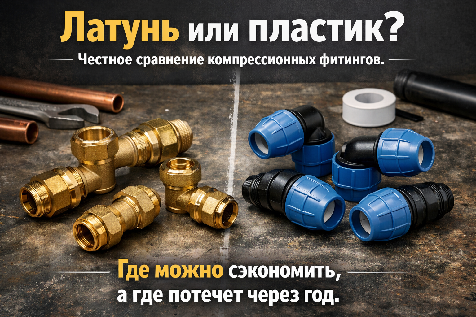 Латунь или пластик: 7 секретов компрессионных фитингов, которые сэкономят ваши деньги и время! Латунь или пластик: 7 секретов компрессионных фитингов, которые сэкономят ваши деньги и время!