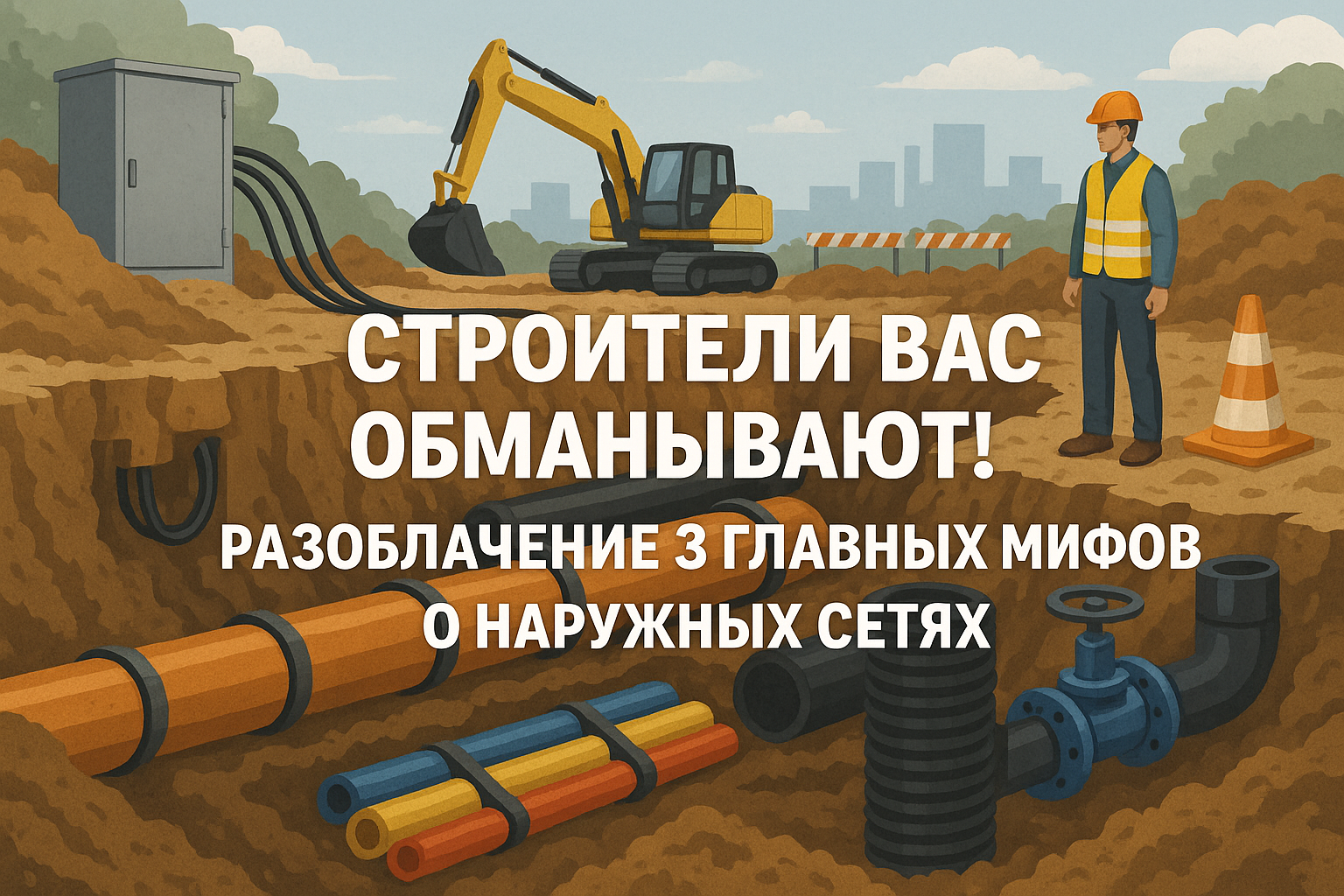 Строители обманывают: 3 главных мифа о наружных сетях, которые нужно знать каждому! Строители обманывают: 3 главных мифа о наружных сетях, которые нужно знать каждому!