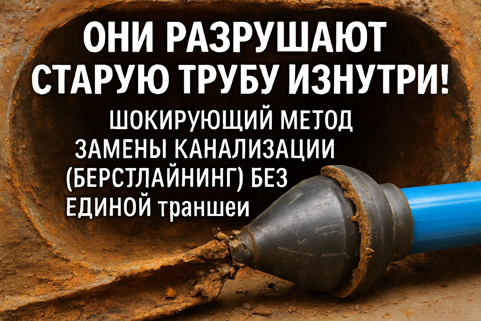 Секреты берстлайнинга: как заменить канализацию без траншей и сэкономить время и деньги! Секреты берстлайнинга: как заменить канализацию без траншей и сэкономить время и деньги!