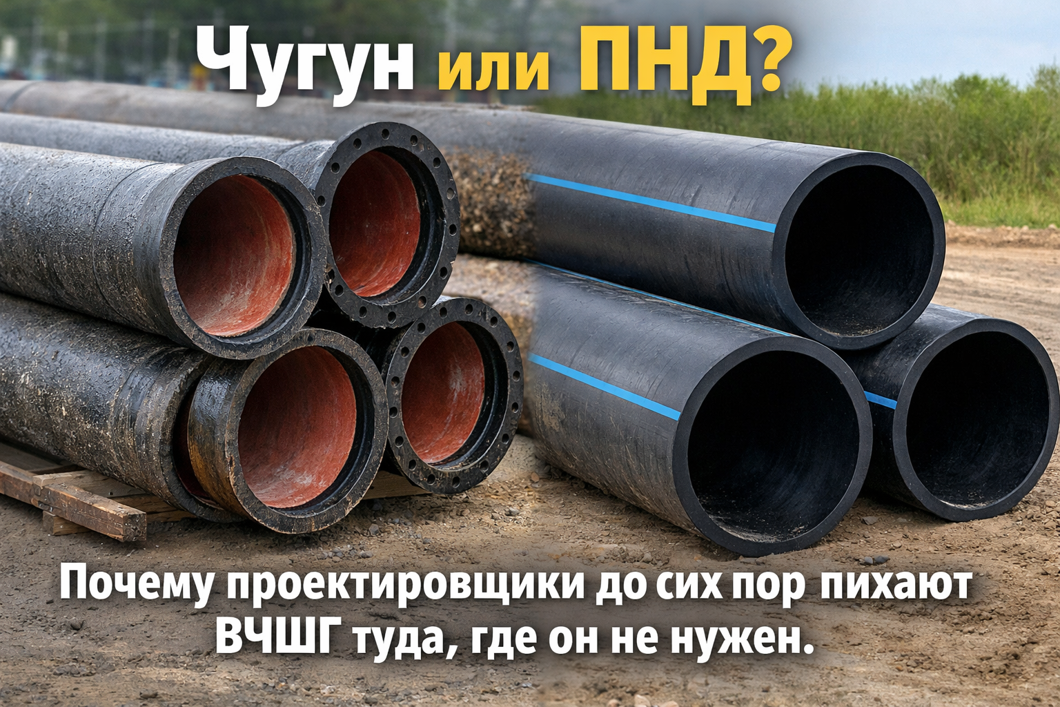 Чугун против ПНД: 7 ошибок проектировщиков, которые делают вашу систему водоснабжения неэффективной Чугун против ПНД: 7 ошибок проектировщиков, которые делают вашу систему водоснабжения неэффективной
