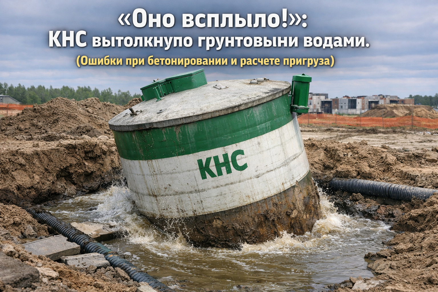 Ошибки при бетонировании: как избежать проблем с КНС и грунтовыми водами? Ошибки при бетонировании: как избежать проблем с КНС и грунтовыми водами?