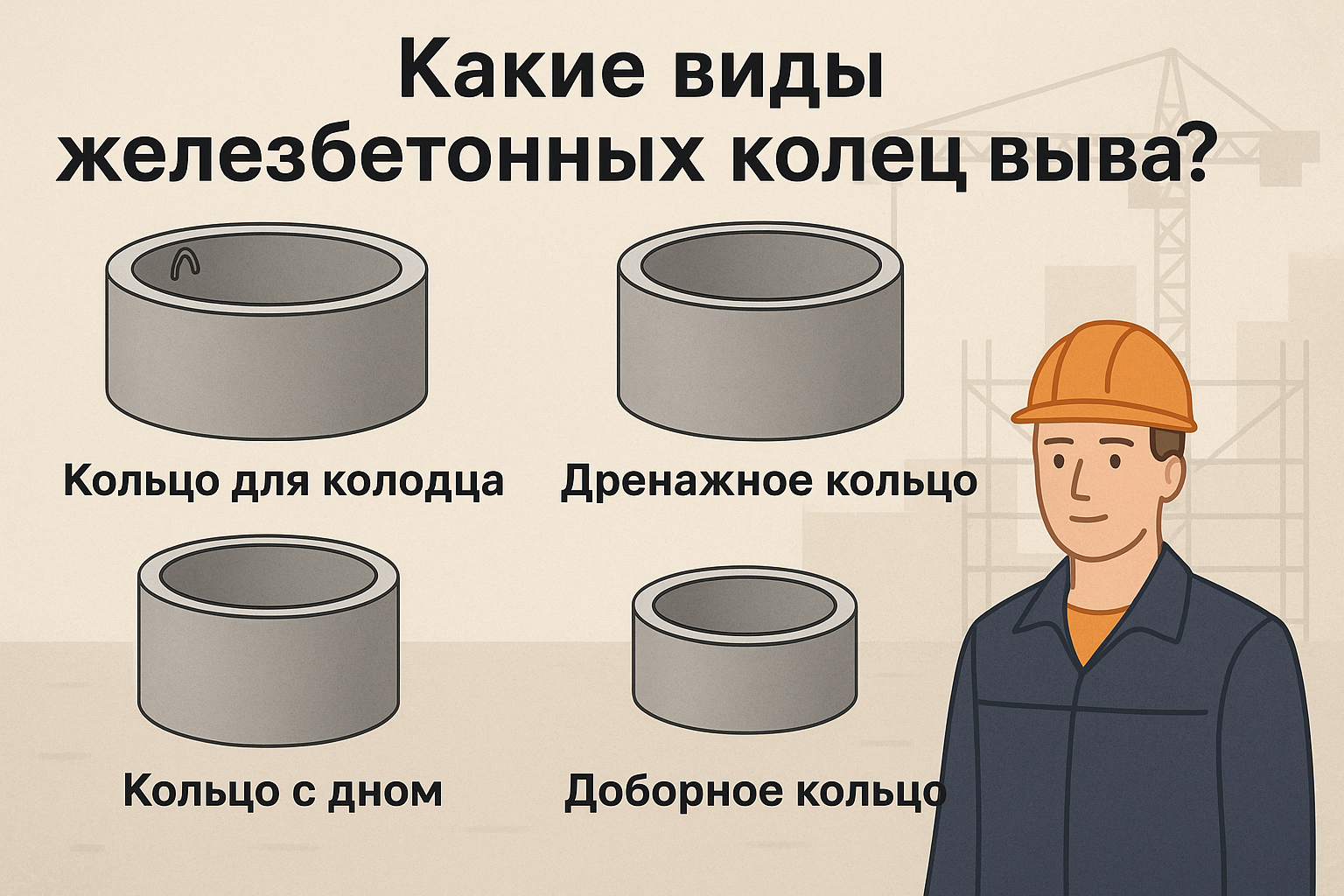 Все виды железобетонных колец: секреты выбора и лучшие советы для вашего проекта Все виды железобетонных колец: секреты выбора и лучшие советы для вашего проекта