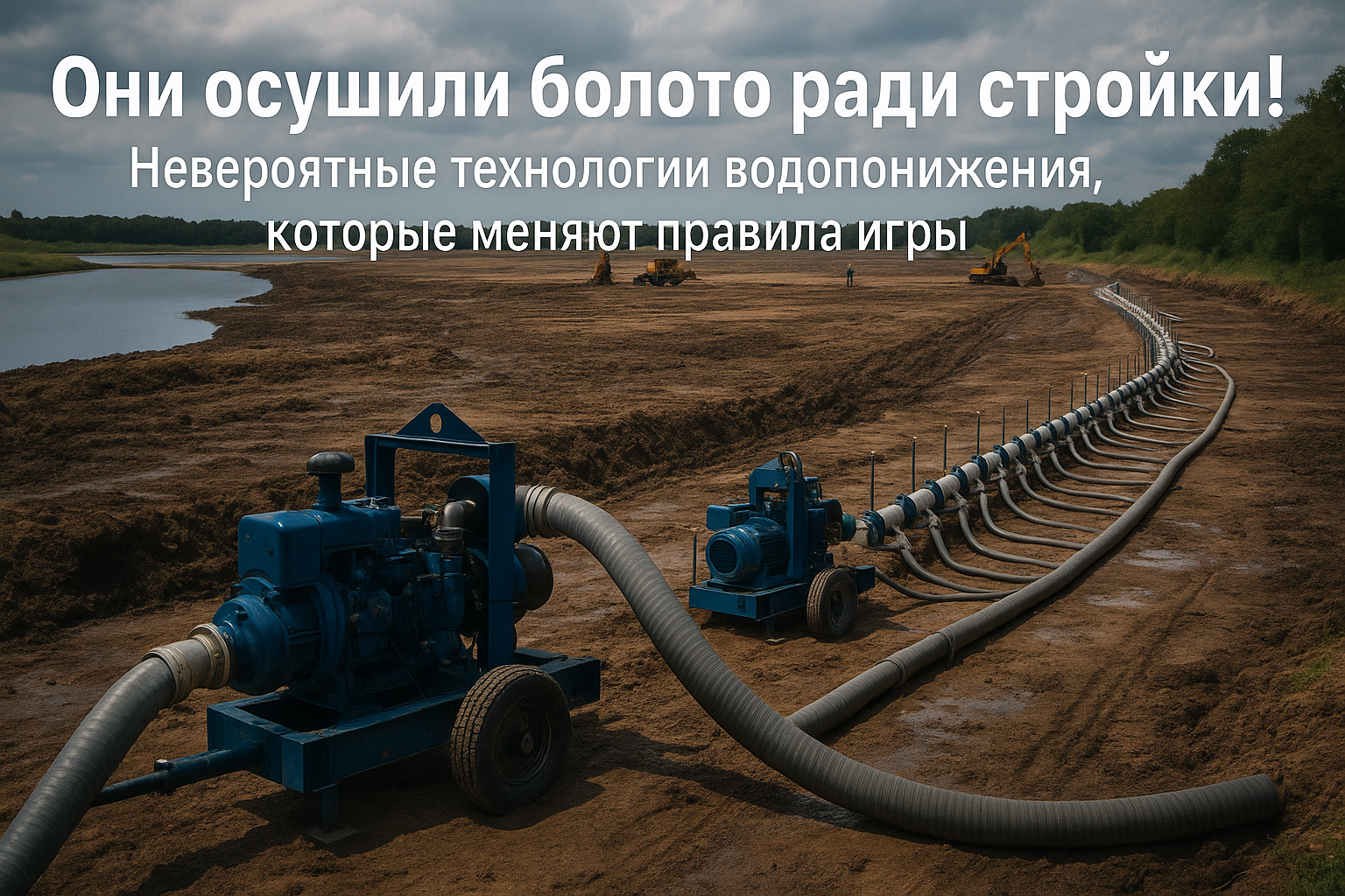 Как осушить болото за копейки: невероятные технологии водопонижения для успешной стройки Как осушить болото за копейки: невероятные технологии водопонижения для успешной стройки