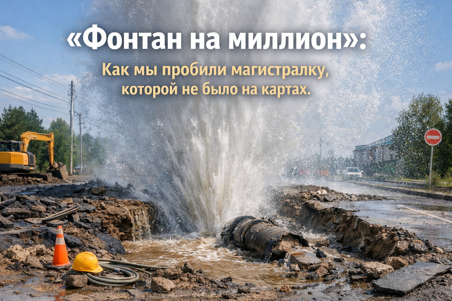 Фонтан на миллион: Как без карт пробить магистраль и создать нечто уникальное Фонтан на миллион: Как без карт пробить магистраль и создать нечто уникальное