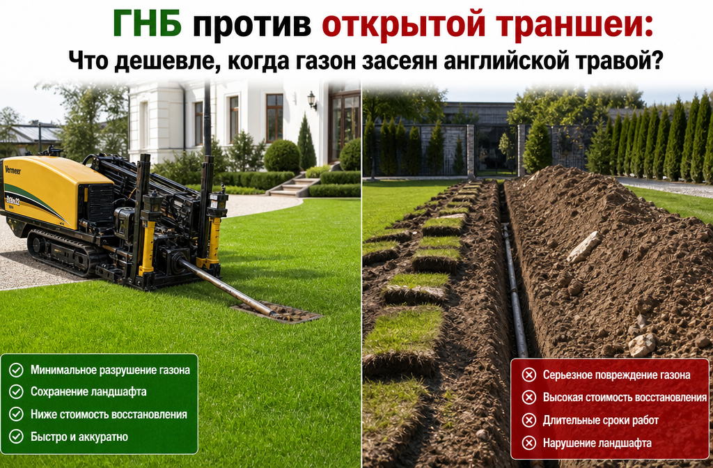 ГНБ или открытая траншея