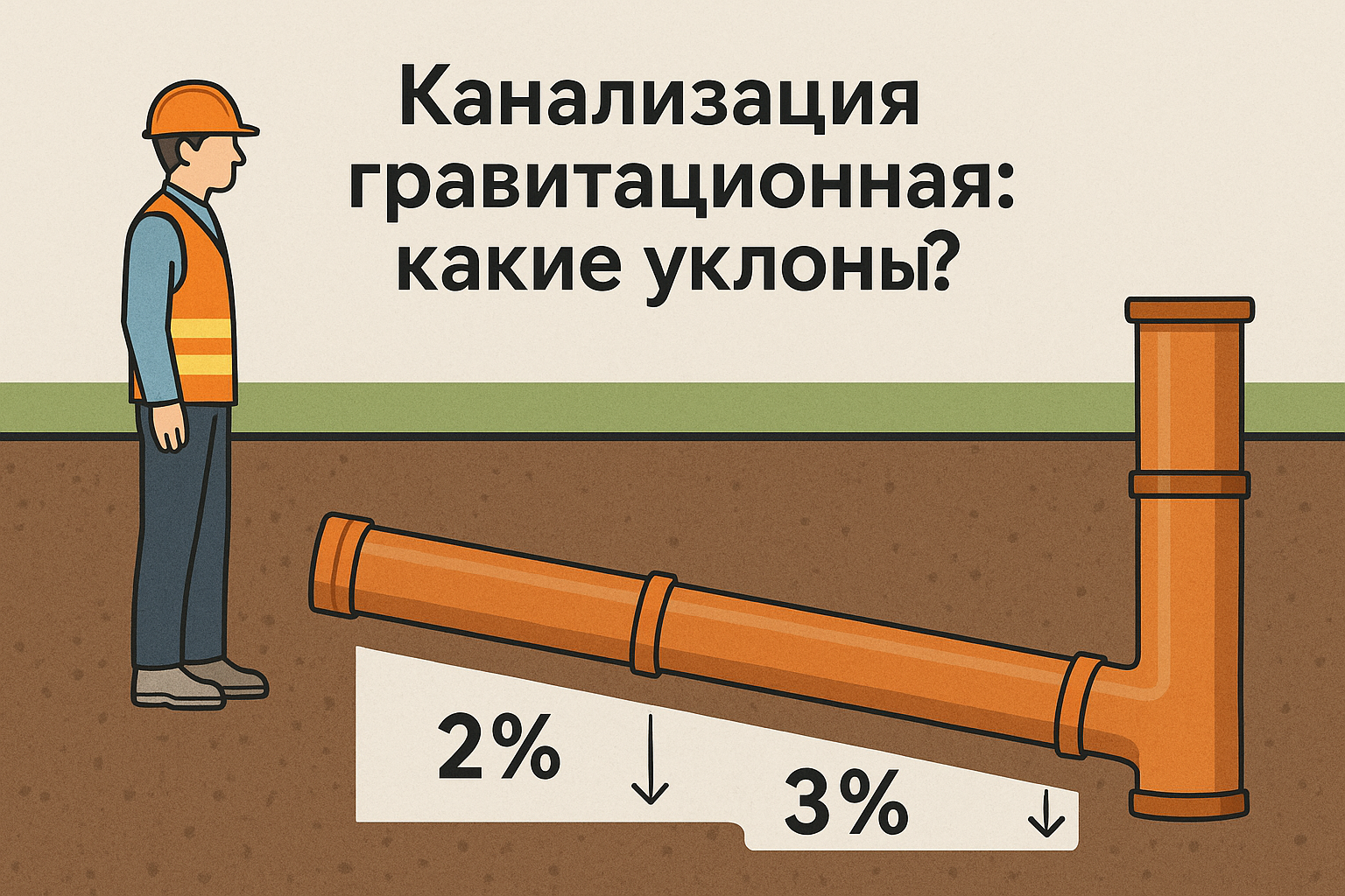 Гравитационная канализация: секреты правильных уклонов для эффективной работы системы