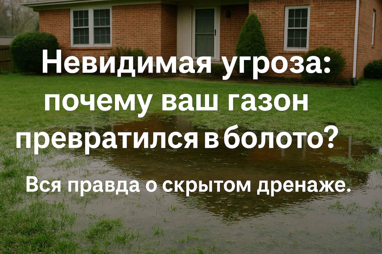 Как скрытый дренаж превращает ваш газон в болото: 7 мифов и ошибок, о которых стоит знать Как скрытый дренаж превращает ваш газон в болото: 7 мифов и ошибок, о которых стоит знать