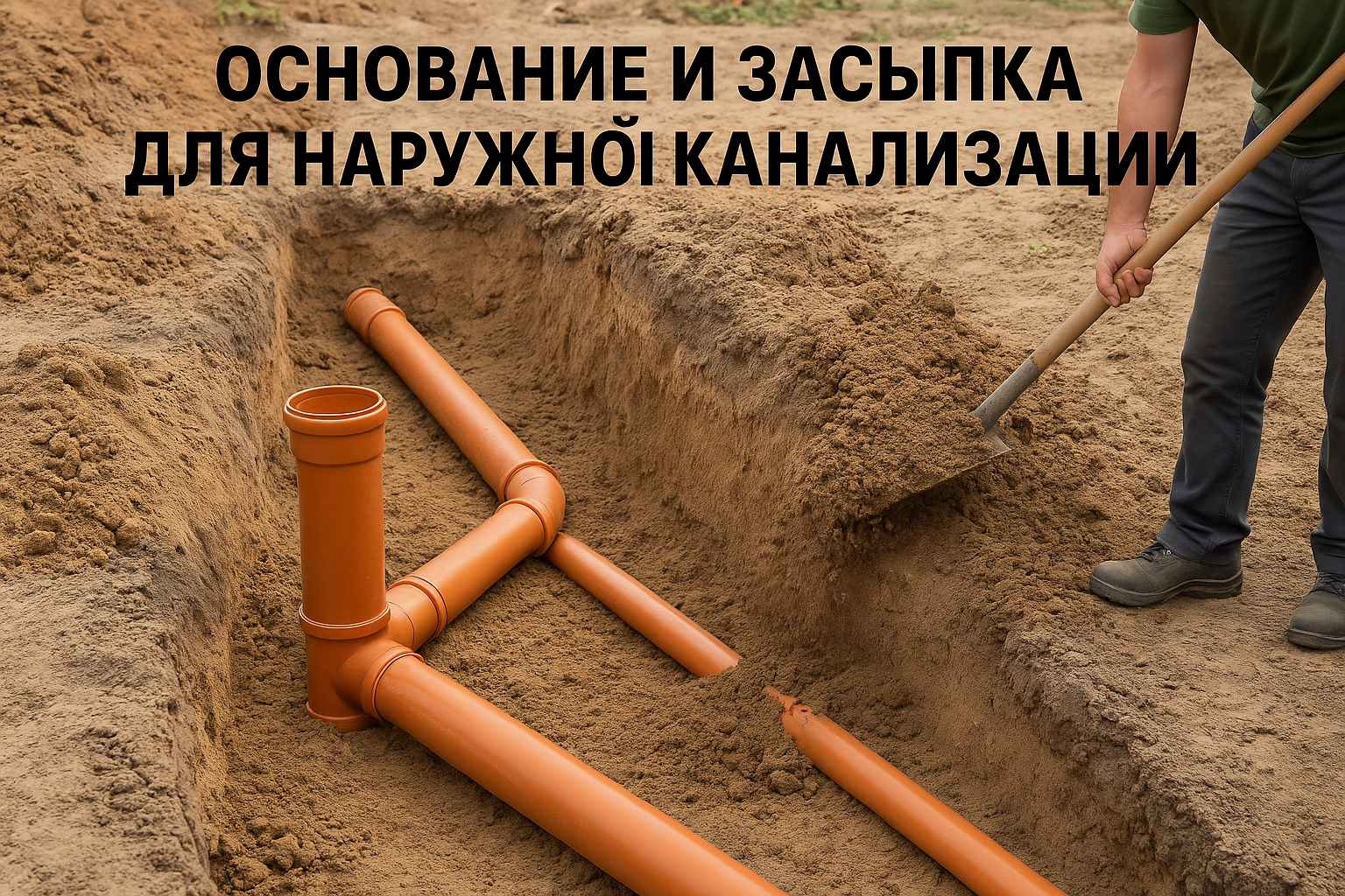 Секреты идеального основания и засыпки для наружной канализации: все, что нужно знать для успешной установки Секреты идеального основания и засыпки для наружной канализации: все, что нужно знать для успешной установки