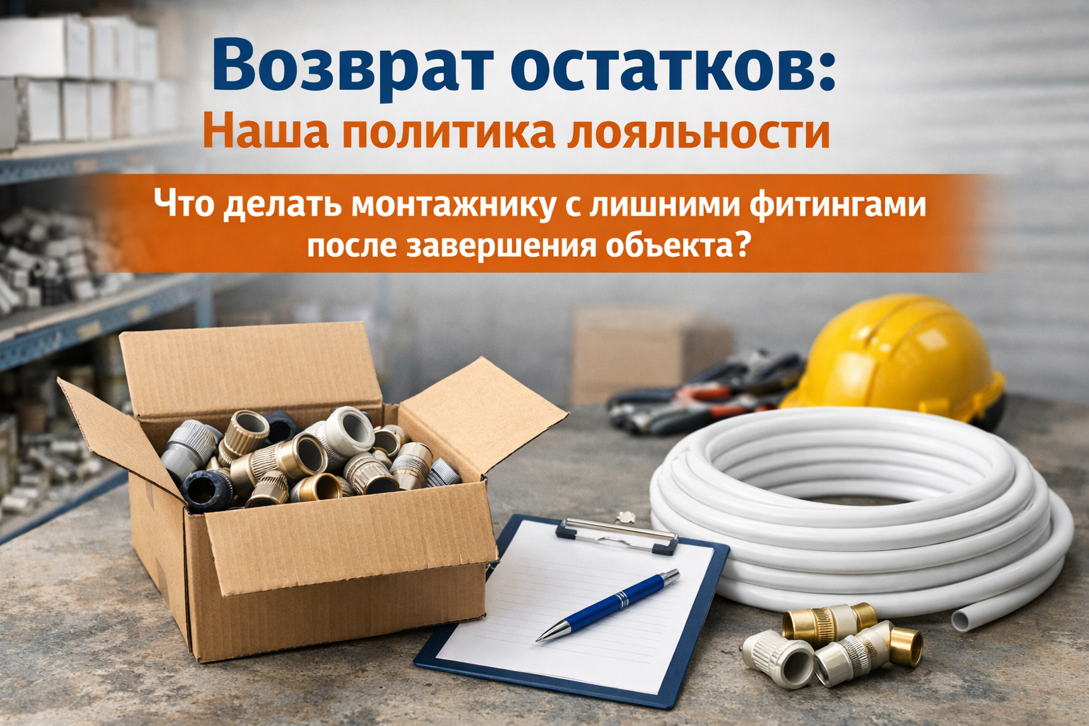 Как монтажнику выгодно вернуть лишние фитинги: секреты эффективной политики лояльности и способы получения выгоды Как монтажнику выгодно вернуть лишние фитинги: секреты эффективной политики лояльности и способы получения выгоды