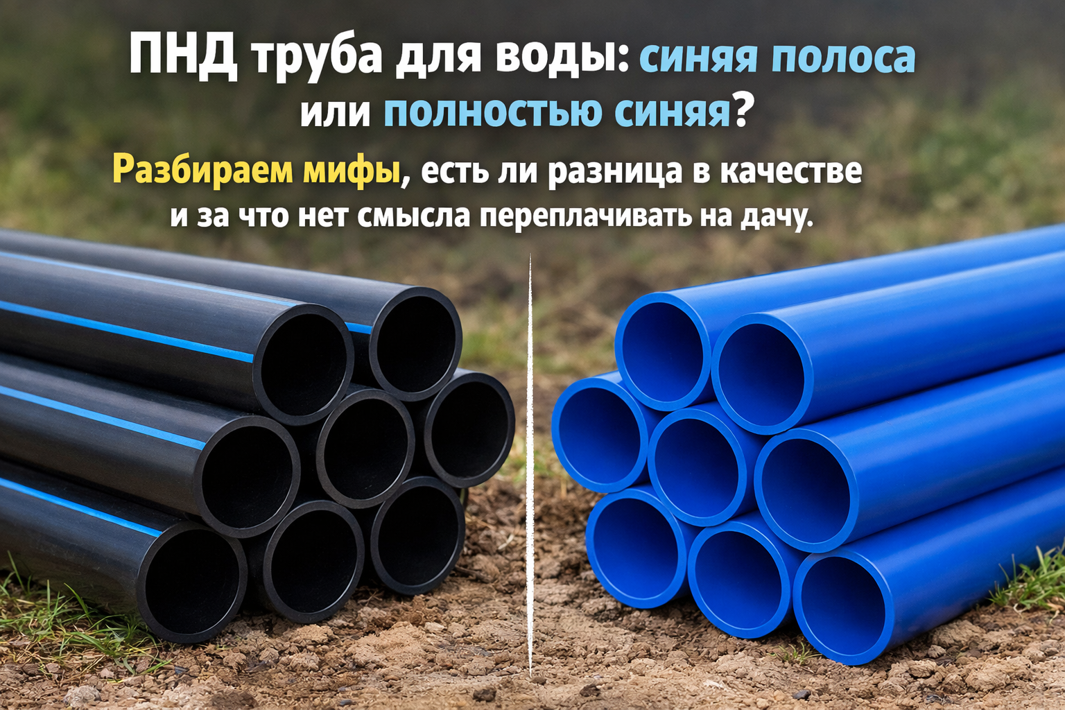 ПНД труба для воды: мифы о синей полосе и настоящая разница в качестве, за что не стоит переплачивать на даче ПНД труба для воды: мифы о синей полосе и настоящая разница в качестве, за что не стоит переплачивать на даче