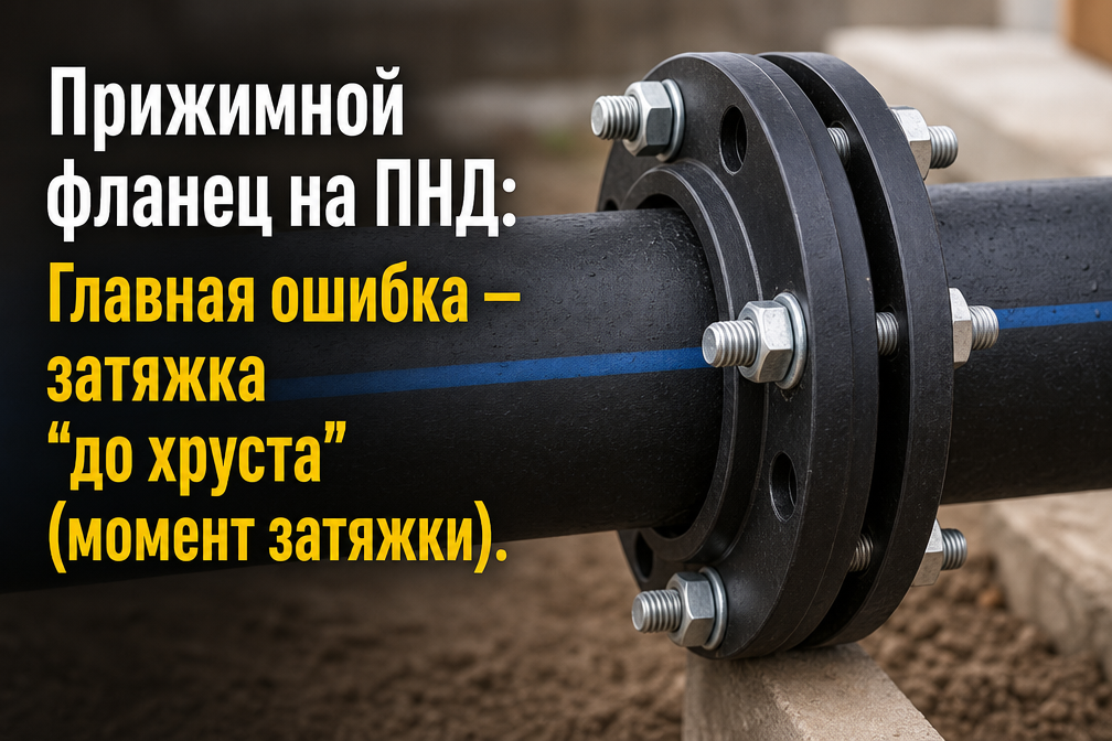 правильная затяжка фланца ПНД