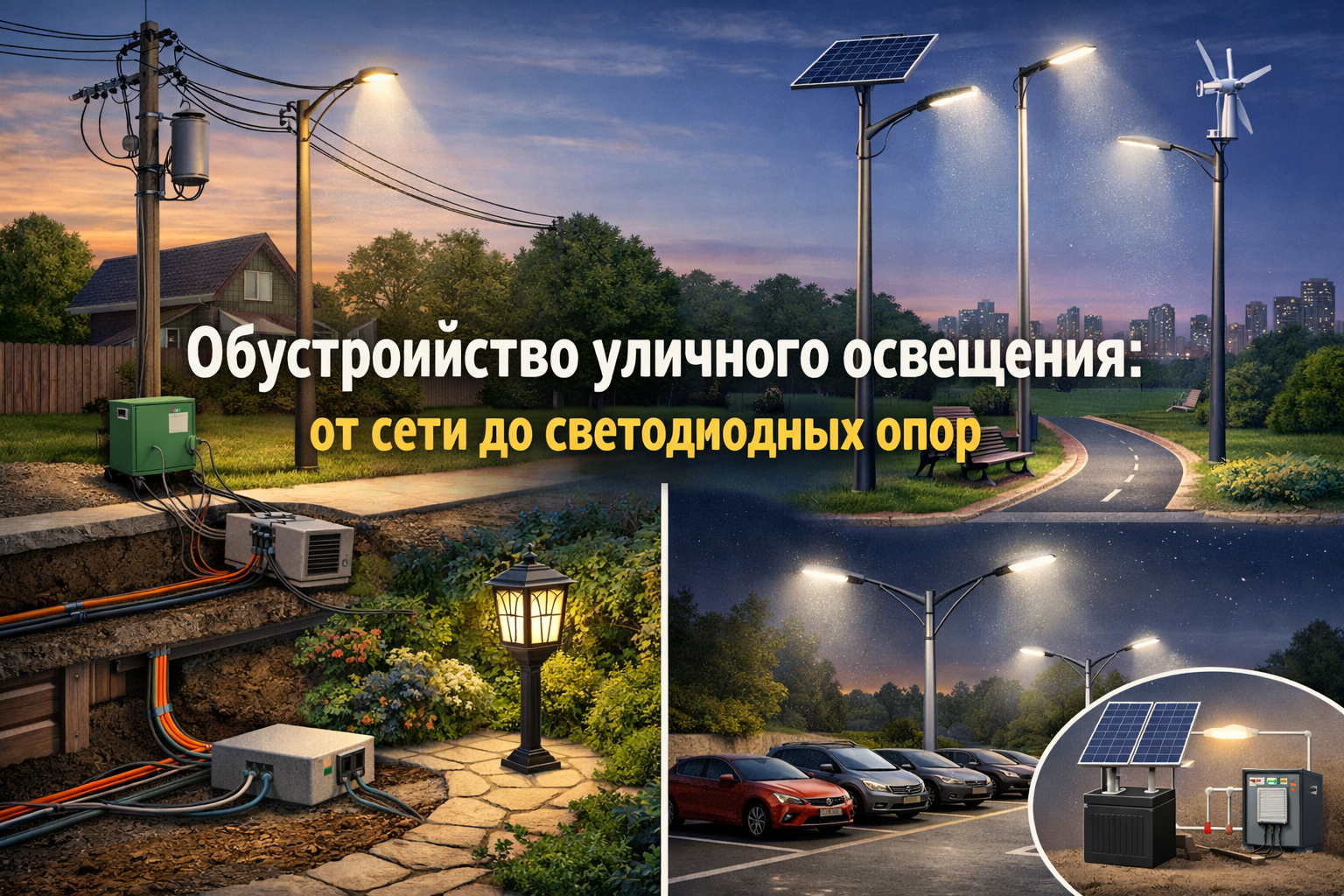 Секреты эффективного обустройства уличного освещения: как выбрать светодиодные опоры и настроить сеть за копейки Секреты эффективного обустройства уличного освещения: как выбрать светодиодные опоры и настроить сеть за копейки