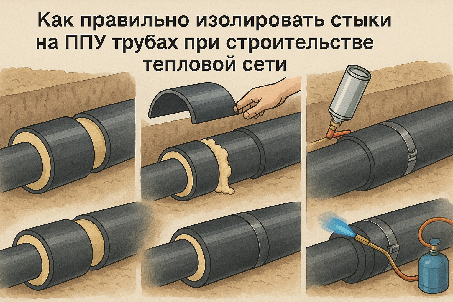 Секреты идеальной изоляции стыков ППУ труб: все, что нужно знать для успешной теплоизоляции! Секреты идеальной изоляции стыков ППУ труб: все, что нужно знать для успешной теплоизоляции!
