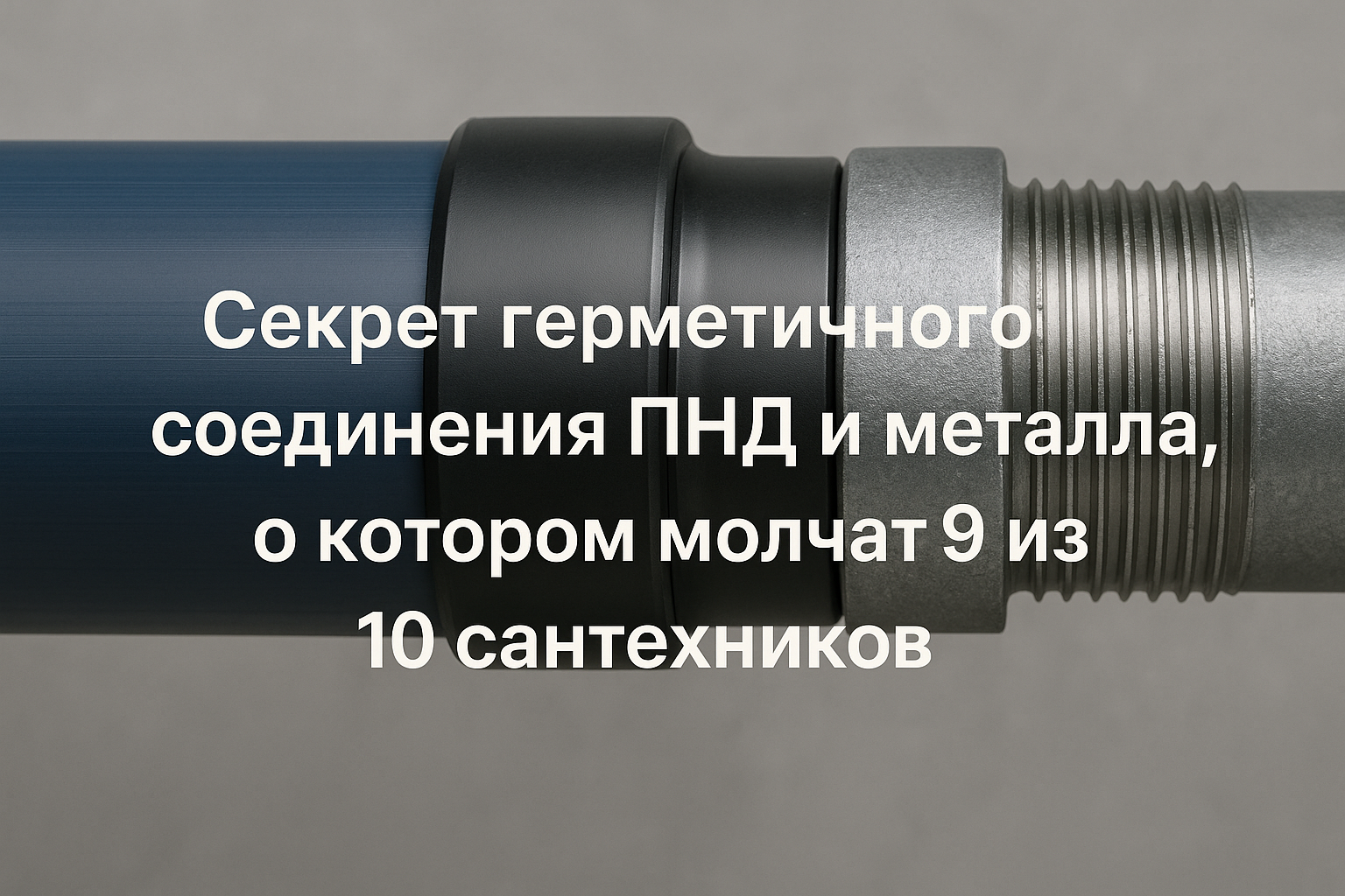Секреты герметичного соединения ПНД и металла: 5 ошибок, которые делают 90% сантехников Секреты герметичного соединения ПНД и металла: 5 ошибок, которые делают 90% сантехников