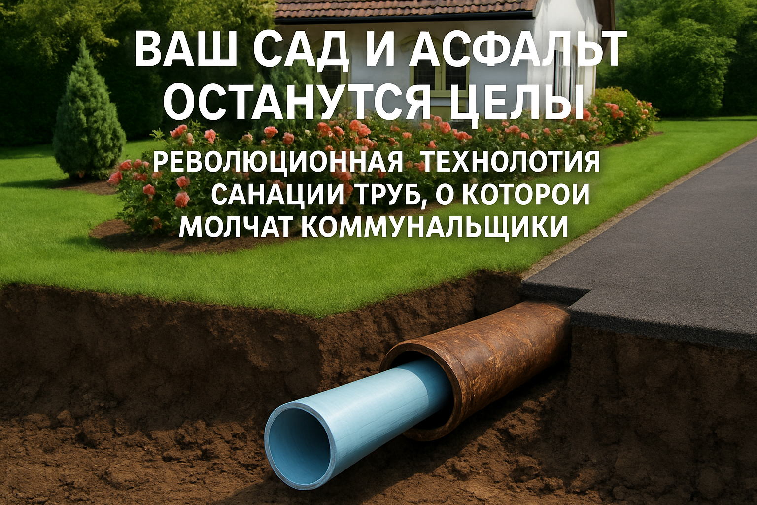Секреты санации труб: как сохранить сад и асфальт и навсегда забыть о коммунальных проблемах Секреты санации труб: как сохранить сад и асфальт и навсегда забыть о коммунальных проблемах