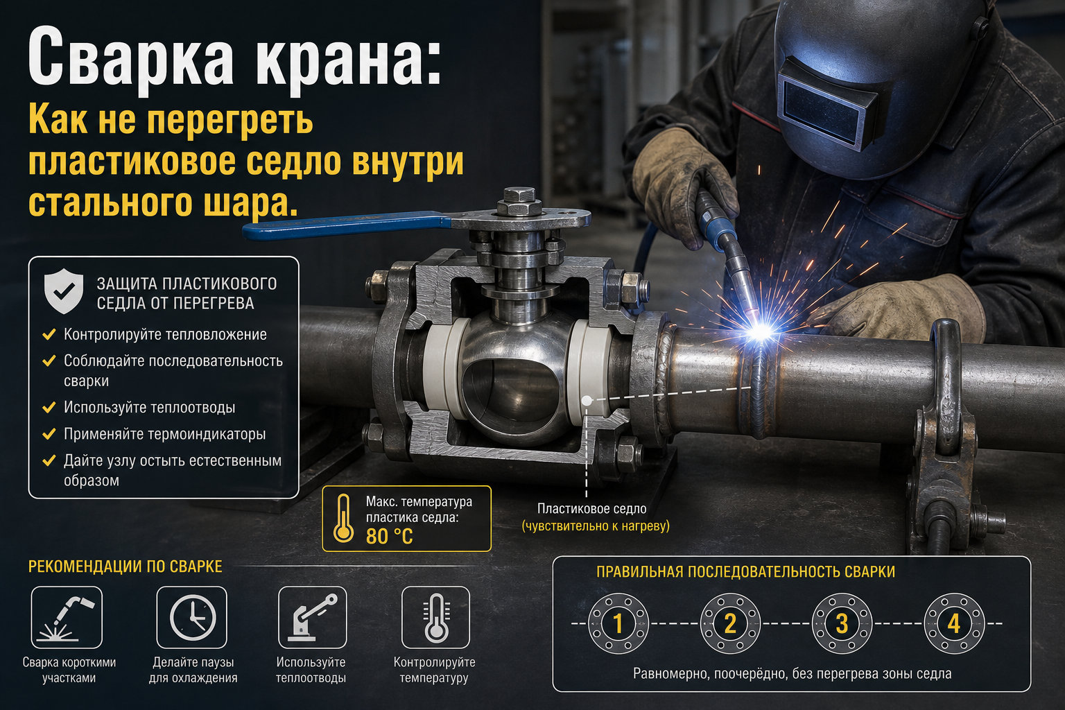 секреты сварки крана