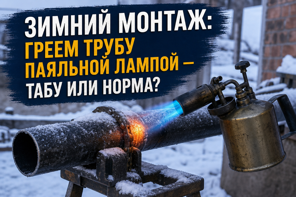 секреты зимнего монтажа труба