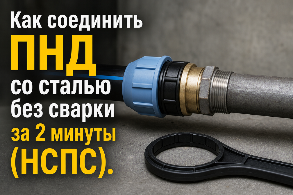 соединение ПНД со сталью