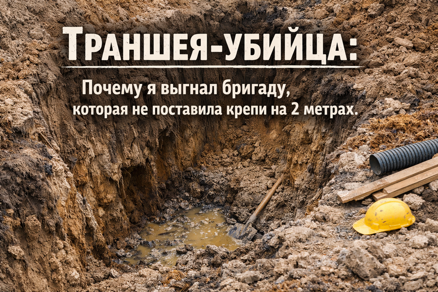 Траншея-убийца: 7 страшных ошибок бригад, которые могут стоить жизни на стройплощадке Траншея-убийца: 7 страшных ошибок бригад, которые могут стоить жизни на стройплощадке