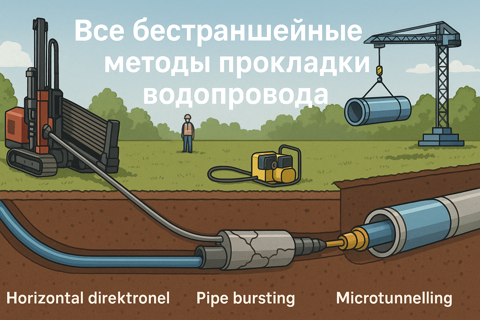 Неожиданные бестраншейные методы прокладки водопровода: все, что нужно знать для экономии времени и денег Неожиданные бестраншейные методы прокладки водопровода: все, что нужно знать для экономии времени и денег