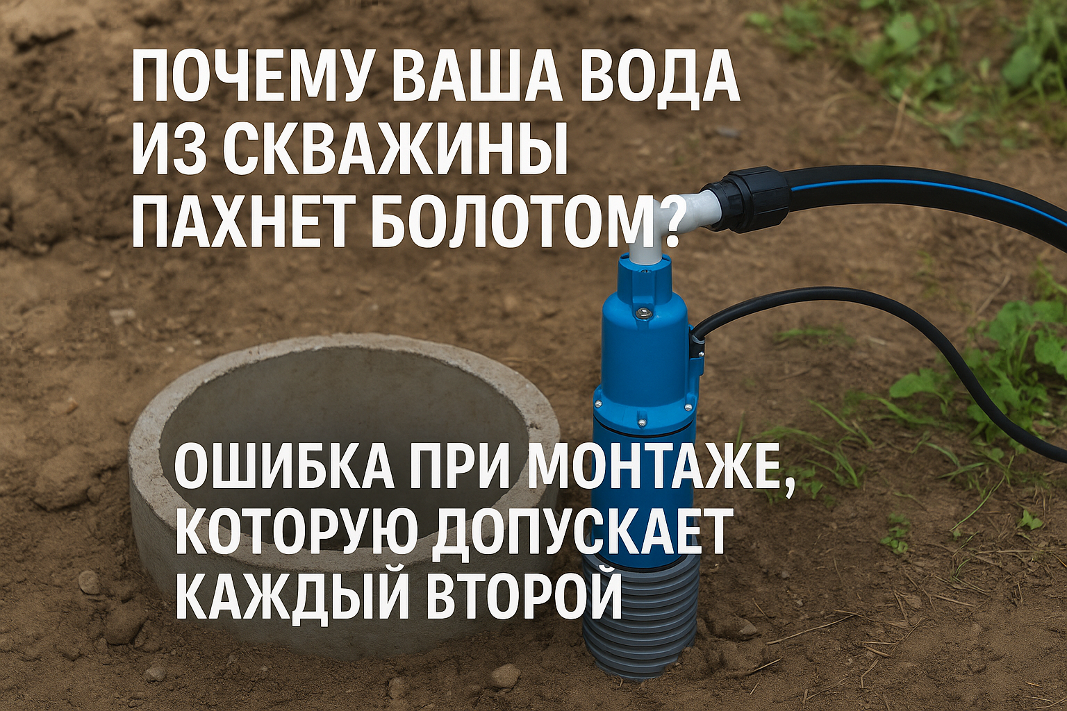 Почему вода из скважины пахнет болотом: 5 основных ошибок монтажа, которые делают 70% владельцев Почему вода из скважины пахнет болотом: 5 основных ошибок монтажа, которые делают 70% владельцев