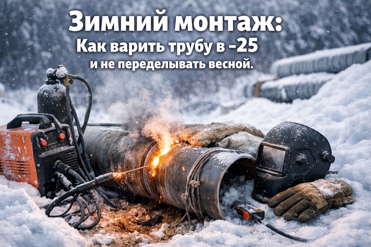 5 секретов зимнего монтажа: как варить трубу в -25 градусов и избежать переделок весной 5 секретов зимнего монтажа: как варить трубу в -25 градусов и избежать переделок весной